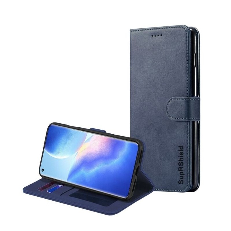 Wallet Case for Oppo Find X3 Neo - Navy Blue