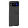 PU Leather Rugged Case For Galaxy Z Flip3 5G - Blue