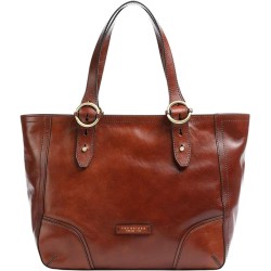 Bridge Bag 442811Am Unisex Shopper Bag Leather Brown