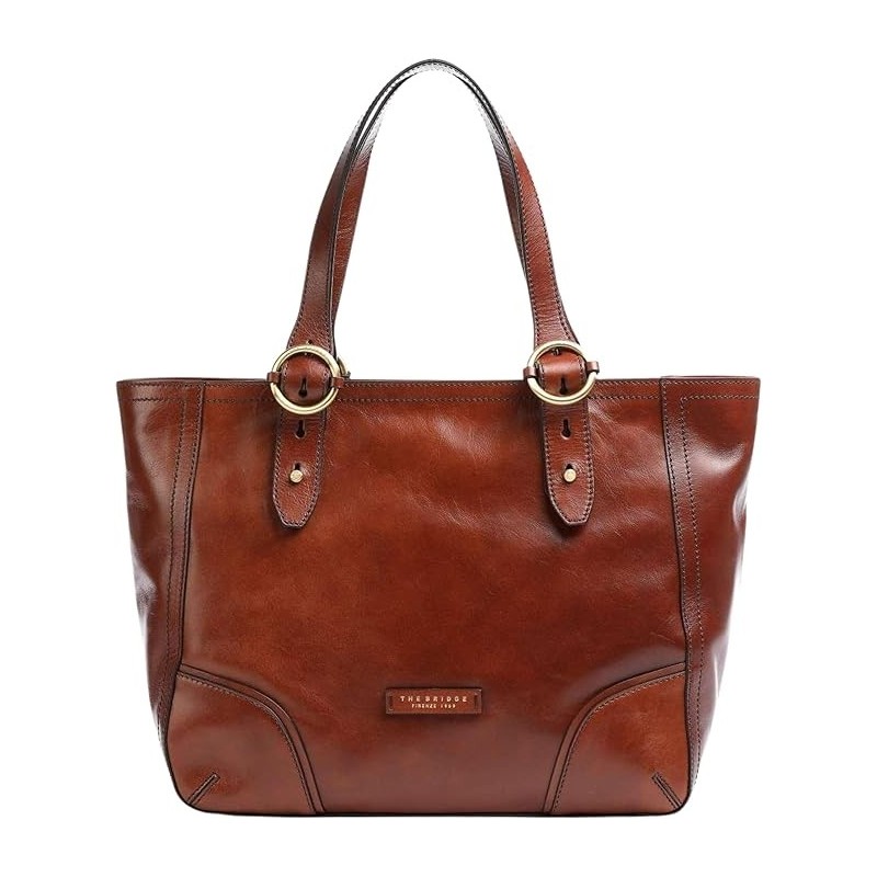 Bridge Bag 442811Am Unisex Shopper Bag Leather Brown