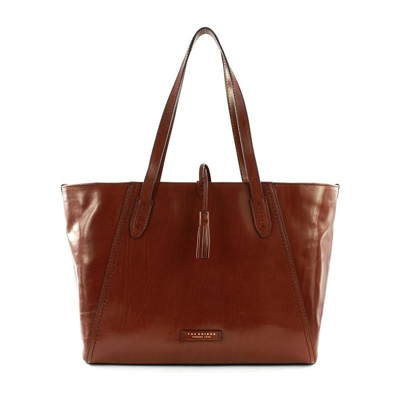 Bridge Florentin Line Shopping Bag in Real Leather