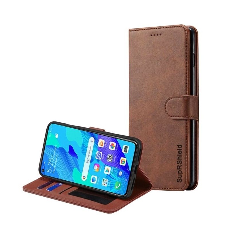 Wallet Case for Huawei Nova 5T - Tan